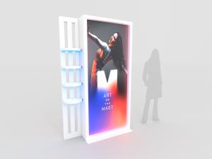 MODEP-1649 Lightbox w/ Shelves