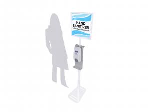 REEC-907 Hand Sanitizer Stand w/ Graphic
